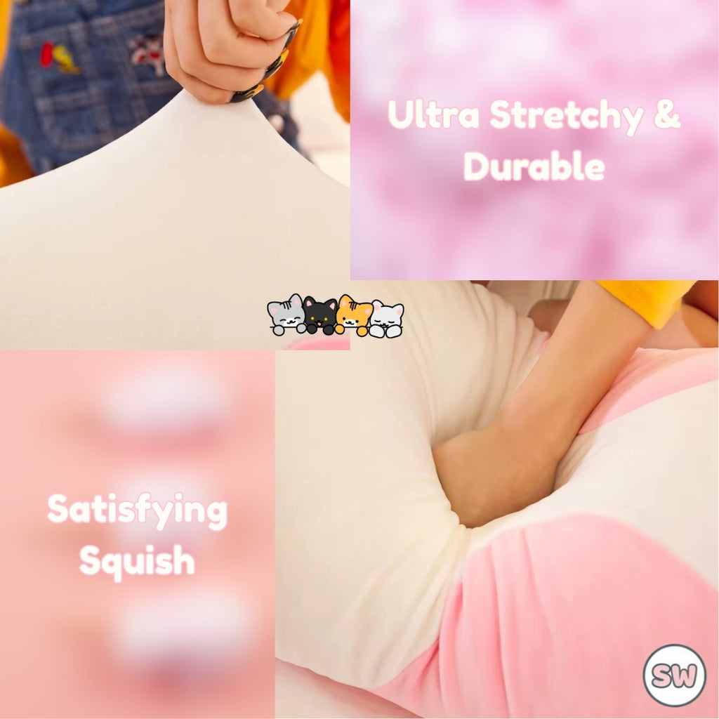 Marshmallow Pink Cat - Close-up